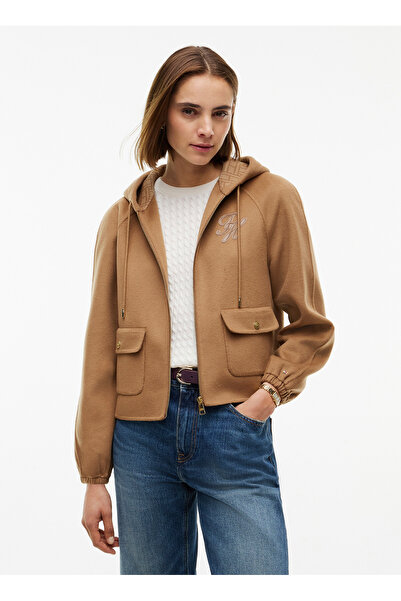 Tommy Hilfiger Kahverengi Kadın Ceket WW0WW51532GWA