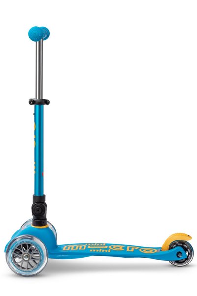 MICRO SCOOTERS ΜΙΚΡΟ ΜΙΝΙ ΝΤΕΛΟΥΞ ΑΝΑΠΛΙΝΟΥΜΕΝΟ ΩΚΕΑΝΙΟ ΜΠΛΕ LED MMD102 Μονόχ...
