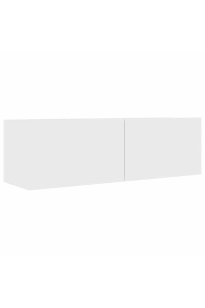 vidaxl Comodă TV, alb, 100 x 30 x 30 cm, lemn prelucrat