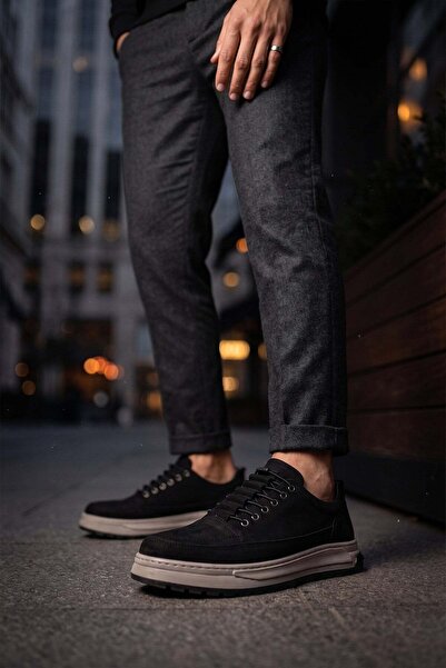 M.P. 262-5320 Men's Casual Nubuck Leather Shoes Black