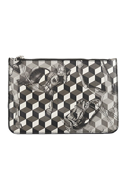 Ln Checkerboard Clutch Bag Geometric Designer Style
