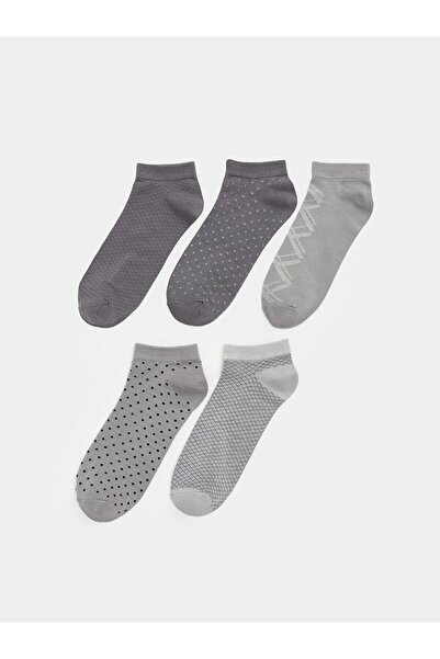 LC Waikiki Mixed Patterned Men's Bamboo Booties Socks 5-Pack (S6)