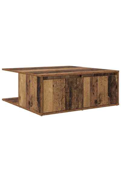 vidaxl Masă de cafea Lemn vechi 80 x 80 x 31.5 cm Lemn prelucrat