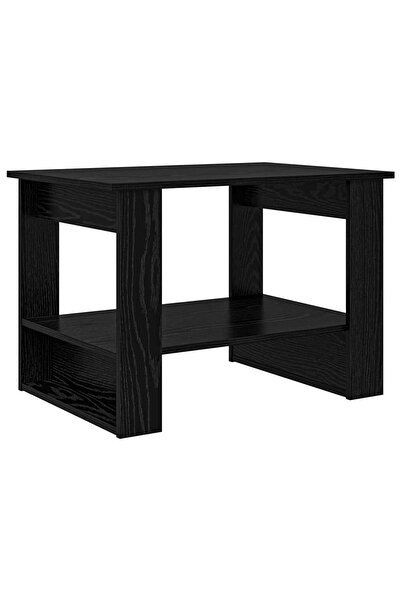 vidaxl Masă de cafea Stejar Negru 72 x 50 x 50 cm Lemn prelucrat
