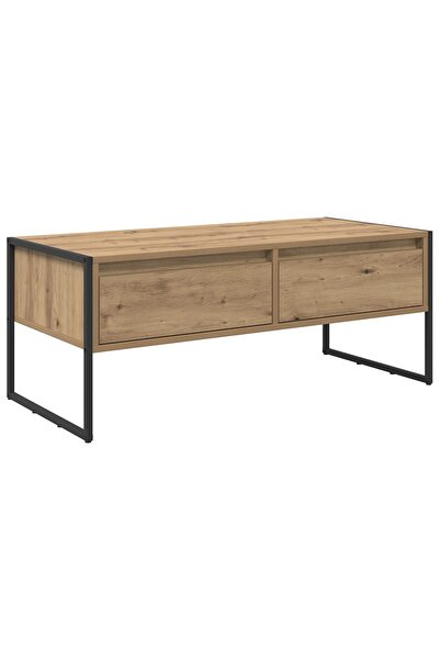 vidaxl Masă de cafea Stejar artizanal 100 x 46 x 40 cm Lemn prelucrat