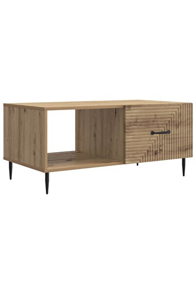 vidaxl Masă de cafea Stejar Artizanal 90 x 50 x 40 cm Lemn prelucrat