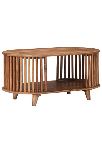 vidaxl Masă de cafea făcută manual Brown Teak 85 x 50 x 40 cm