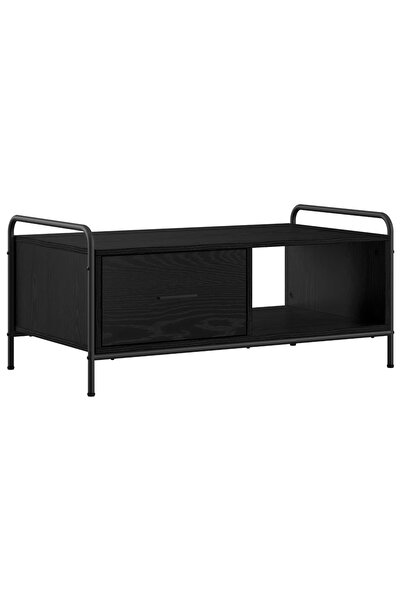 vidaxl Masă de cafea Stejar Negru 90 x 49 x 41 cm Lemn prelucrat