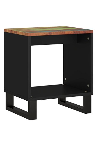 vidaxl Măsuță de cafea, 40x31x46cm, lemn masiv reciclat/lemn prelucrat