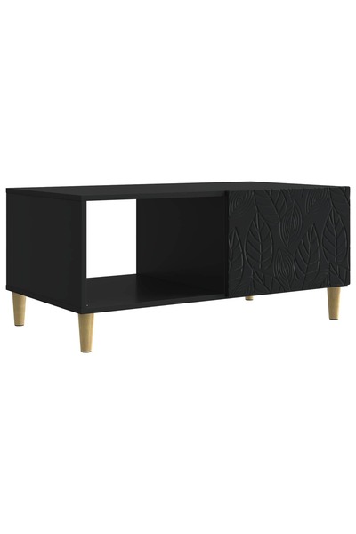 vidaxl Masă de cafea Negru 90 x 50 x 40 cm Lemn prelucrat