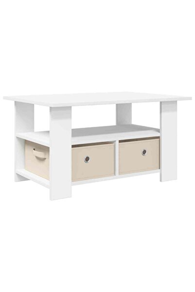 vidaxl Masă de cafea Alb 77 x 55 x 42 cm Lemn prelucrat