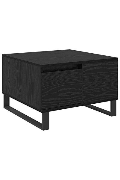 vidaxl Masă de cafea Stejar Negru 55 x 55 x 36,5 cm Lemn prelucrat