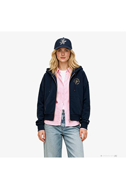 Tommy Hilfiger TH ROUNDAL Φούτερ με φερμουάρ