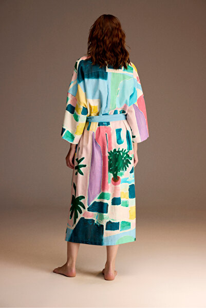 BONJOUR MADAME Cotton front buttoned pocket dress bm-1943