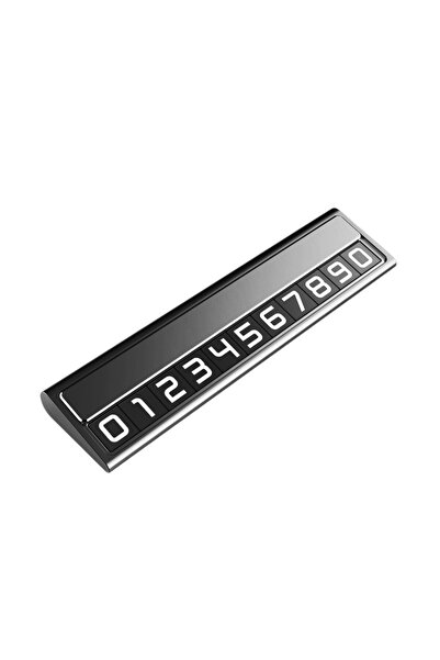Rao Car Phone Number Parking Holder, RAO, Metal Design with Cover, Foldable H...