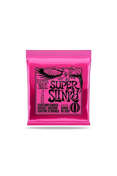 Ernie Ball 2223 Super Slinky Nickel Elektro Gitar Teli (9-42)