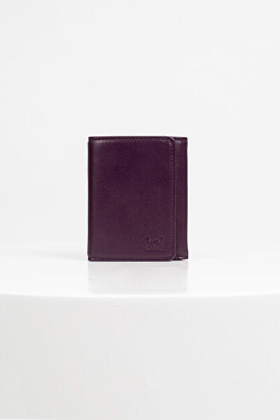BAYDERİ Olis Genuine Leather Magnetic Closure Card Holder Wallet