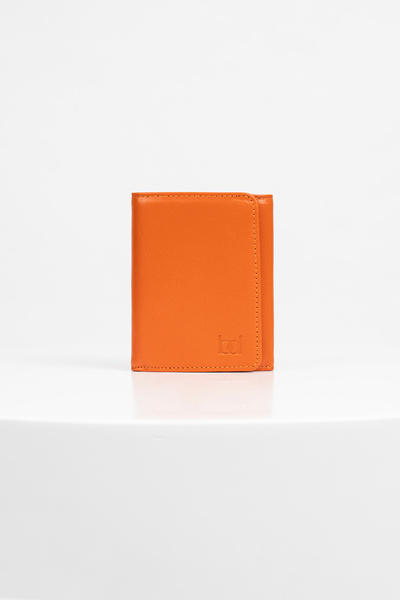BAYDERİ Olis Genuine Leather Magnetic Closure Card Holder Wallet