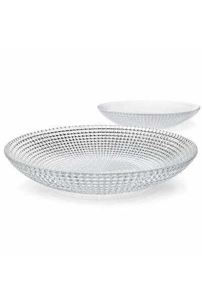 JML Bol din Sticla 6/set, Model Cristal, 20x3.5cm, Transparent