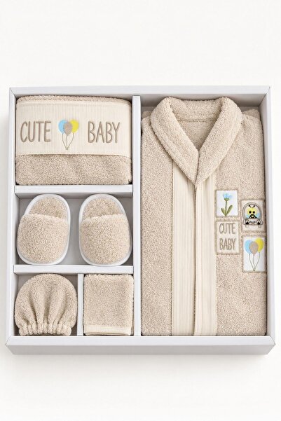 Pina Kids Girl and Boy Baby Plush Bathrobe Set Brz0401