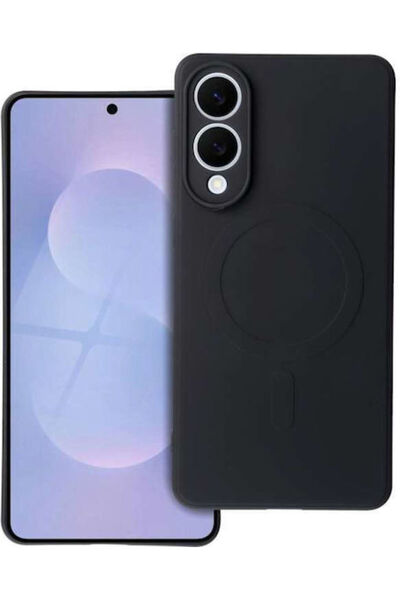 OEM Mag Πίσω Κάλυμμα Σιλικόνης Μαύρο (Galaxy S25 Edge)