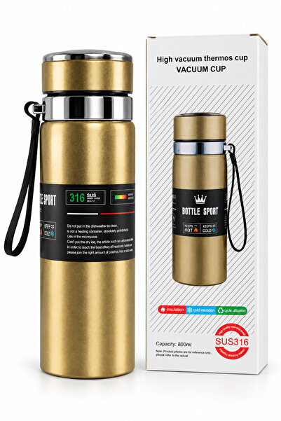 olzora 800ml Vacuum Insulated Thermos Flask – SUS316 Stainless Steel Bottle w...
