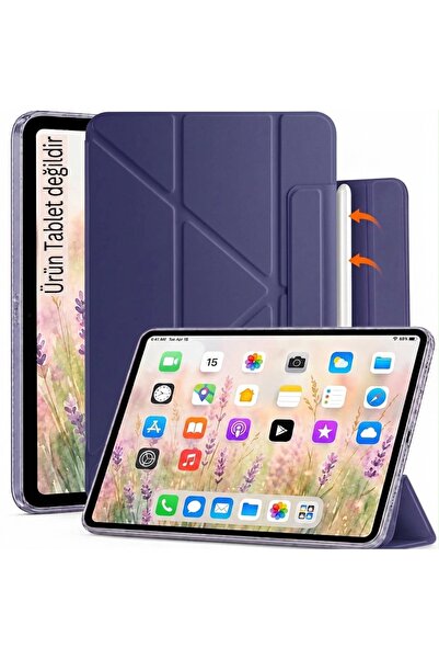 m.tk moveteck iPad 11 A16 2025 /10. Nesil 10.9 inç Kılıf Kalem Tutuculu Manye...