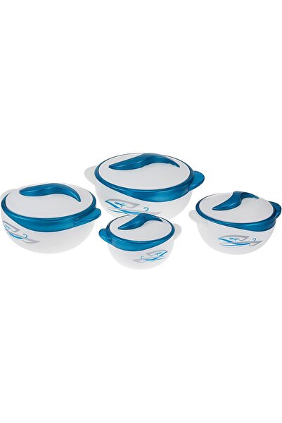 Winsor Premier Parisa Thermo Container 4 Piece Set, Red, Plastic/Stainless Steel
