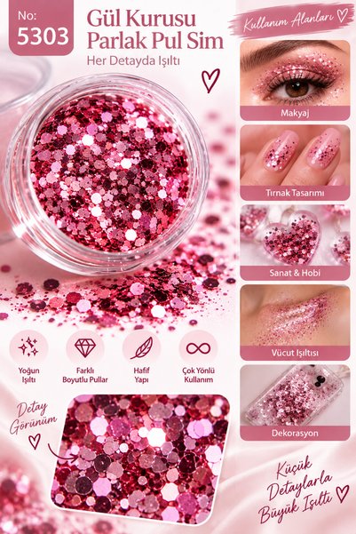 Pastelya رقائق لامعة مختلطة -5303