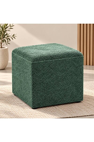 meva Dekoratif Kare Puf 45x45 cm – Şık ve Modern Tasarım – Makyaj Masası, Yat...