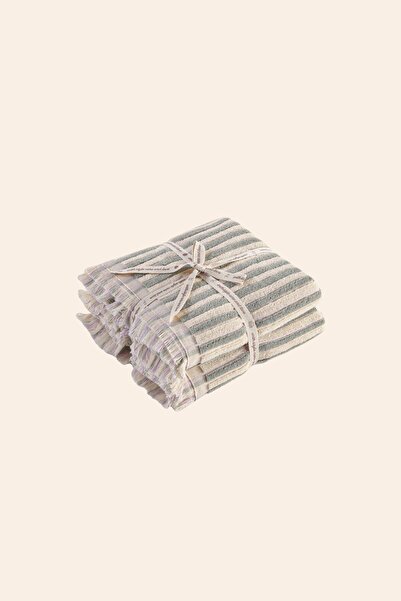 İrya In Lines Yarn Dyed Towel 2/80X150 cm Mint Lavender