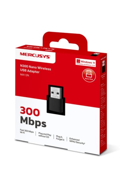 Mercusys Adaptor Wireless N300, WIFI 4, Mesh, Bandă Unică