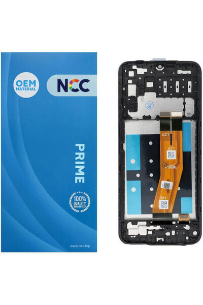 OEM Οθόνη με μηχανισμό αφής και πλαίσιο για SAMSUNG A14 4G A145B/P/R (Μαύρο)