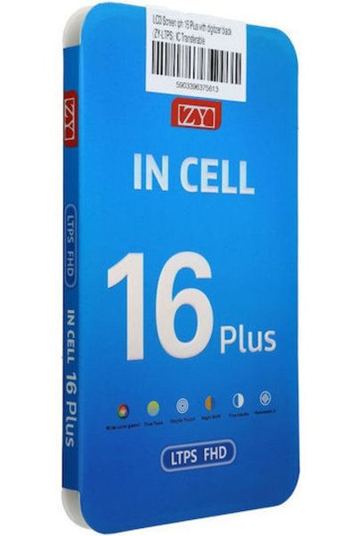 OEM Οθόνη με Μηχανισμό Αφής για iPhone 16 Plus (Μαύρο) Κωδικός: 302302
