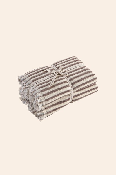 İrya In Lines Yarn Dyed Towel 2/80X150 cm Camel Blue