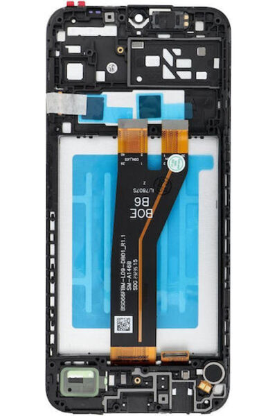 OEM Οθόνη με μηχανισμό αφής και πλαίσιο για SAMSUNG A14 4G A145F (Μαύρο) Κωδι...
