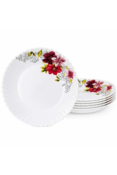 JML Farfurie Adânca 6/set, din Opal 21cm, Model Floral