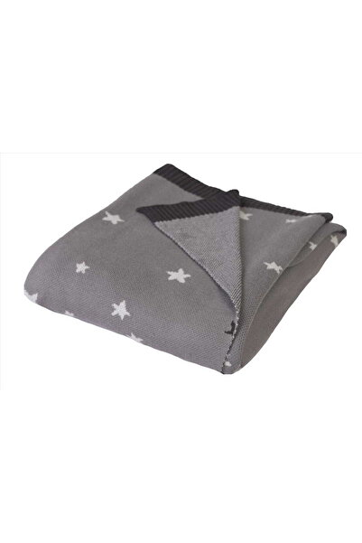 BabyMatex Pătură de bambus 80x100 MODEL Gri cu stele