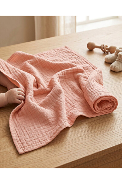 MODALİN 100 X 120 cm Li̇na Double Layer 100% Cotton Muslin Cover - Blanket - ...