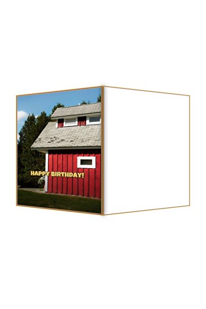 OEM Felicitare Aniversare Lemn de Rifica Veche, Design Rustic, Pliata 13.3x19...