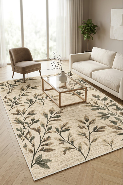 Decomia Home Dijital Kaymaz Yıkanabilir Modern Yolluk Mutfak Halısı Salon Halısı Koridor Halısı