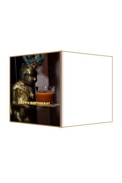 OEM Felicitare Aniversare Bar Antic din Alama, Design Elegant, 13.3x19.4cm