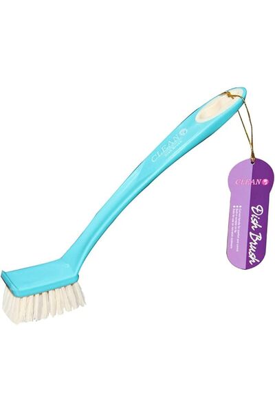 CleanO Dish Brush With Square Bristles, Scrub Brush With Durable Bristles For...