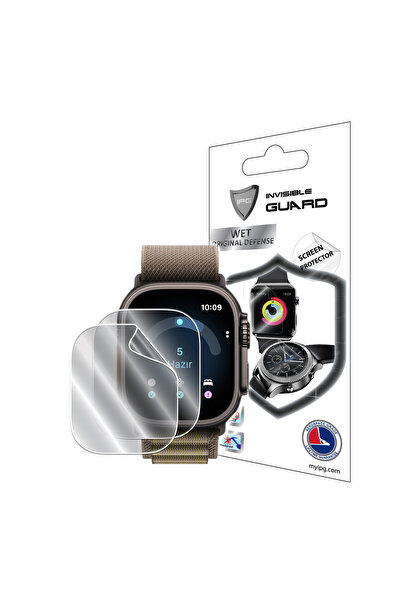 Ipg Apple Watch Ultra 4 ile uyumlu HydroGel (İnce TPU) Ekran Koruyucu (2 Adet)