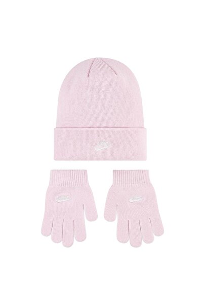 Nike ΣΕΤ ΣΚΟΥΦΟΣ/ΓΑΝΤΙΑ GIRLS CLUB 4A2960-A9Y Ροζ