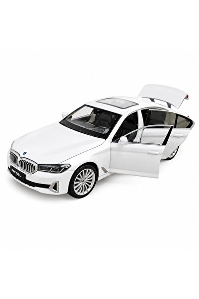 LEIBOO Mașină metalică BMW Seria 5 LCI, scară 1:24, cu uși funcționale, capot...
