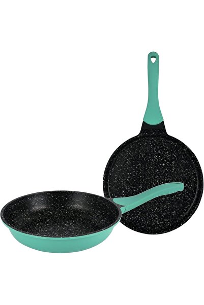Winsor Cast Aluminum Granite Long Lasting Cookware, 2 Pieces, Black