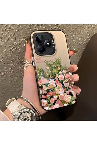 CHICASELUX Realme Note 50 Compatible Pink Rose Flower Sea Phone Case, Floral ...