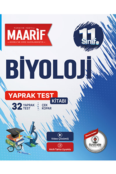 ÖZDEBİR YAYINEVİ 11.Sınıf Biyoloji 32 Yaprak Test (Maarif Modeli'ne Göre Hazı...