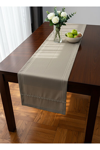 Çuval Natura Ajurlu Linen Runner - Max (50cm x 160cm)